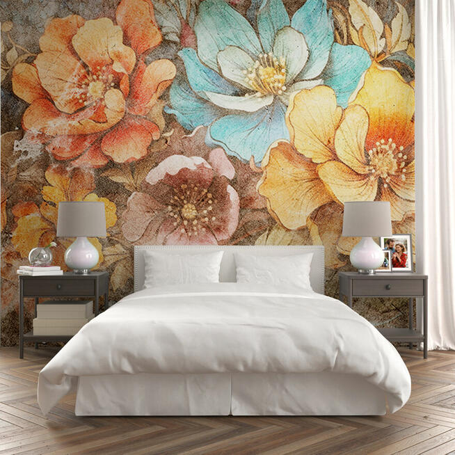 Fototapeta duze kwiaty