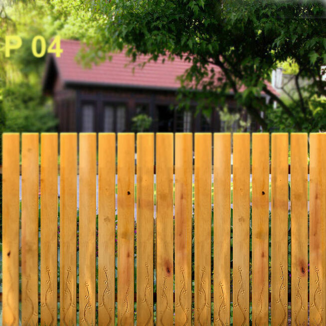 Deska ogrodzeniowa dekoracyjna, sztacheta drewniana. Produce