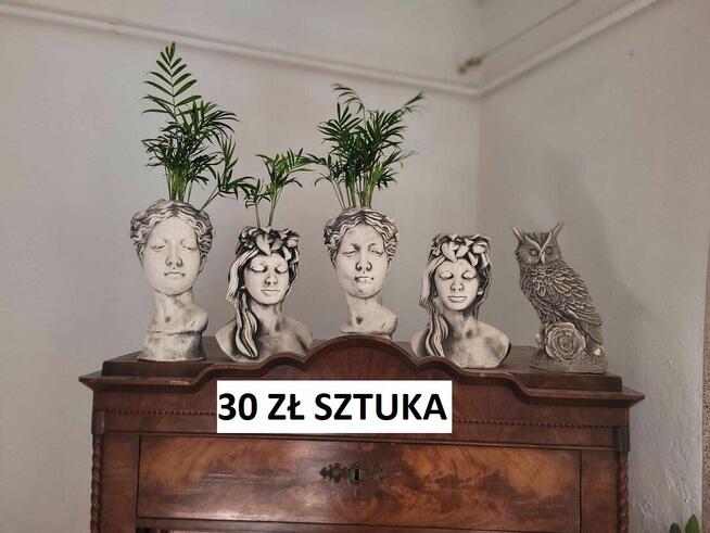 doniczki ozdobne donica głowa skrzaty krasnale ogrodowe