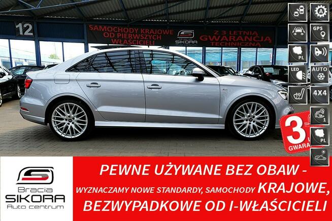 Audi A3 S-Line/SPORT Panorama AUTOMAT 3LATA Gwarancja I-wł Kraj Bezwypad FV23%