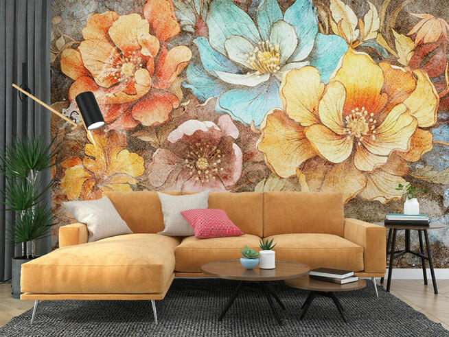 Fototapeta duze kwiaty