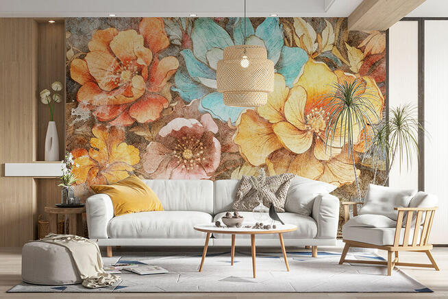 Fototapeta duze kwiaty