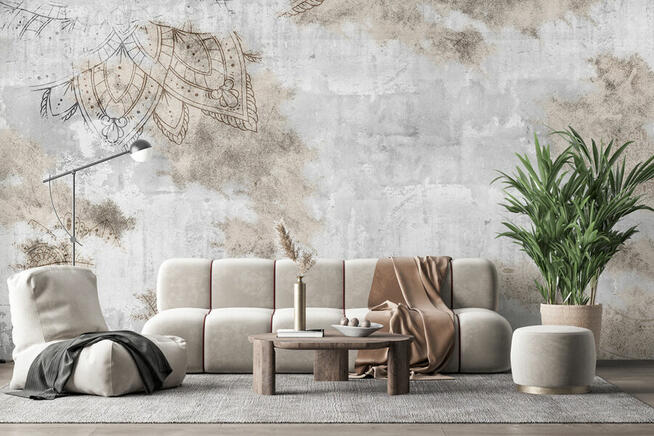 Tapeta bezowe liscie