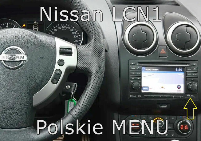 Nissan Polskie menu lektor LCN1 Qashqai Juke Micra Mapa PIN