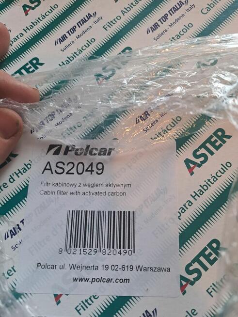 Filtr kabinowy z węgla aktywnego