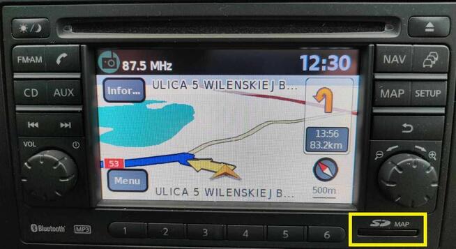 Nissan Polskie menu lektor LCN1 Qashqai Juke Micra Mapa PIN