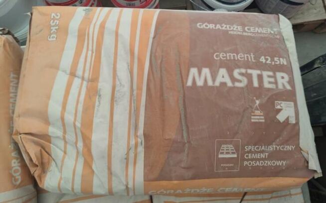 Cement Górażdże 42,5n mocny i wytrzymały na posadzki.