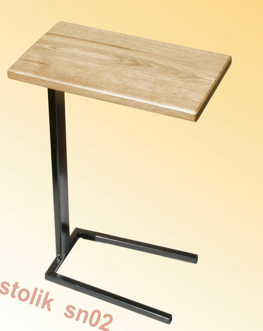 Dębowy stolik nakładany na sofę, kanapę, fotel itp model sn2