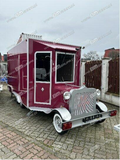 Wynajem Nowej Przyczepy Retro do sprzedaży lodów, gofrów, na