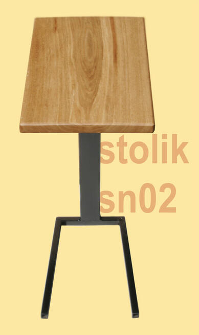 Dębowy stolik nakładany na sofę, kanapę, fotel itp model sn2