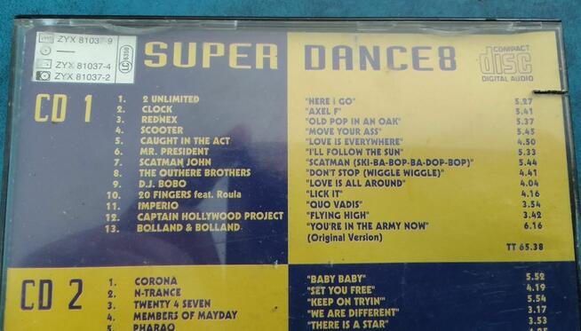 SUPER DANCE 8 ZYX MUSIC 1995 płyta CD w etui Germany