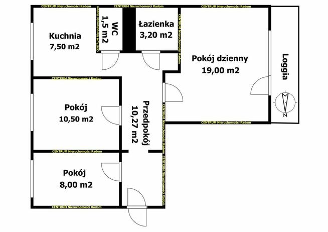 Prędocinek, ul. Lipska, M4, 60 m2, 2 piętro, balkon..