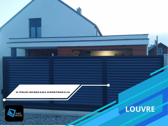 Nowoczesne ogrodzenia aluminiowe poziome Euro-fences