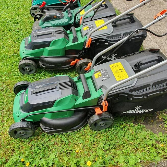 Kosiarka akumulatorowa 34cm 2x18v mocna lekka!