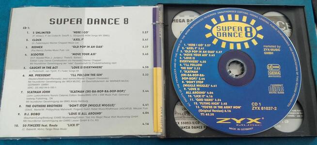 SUPER DANCE 8 ZYX MUSIC 1995 płyta CD w etui Germany