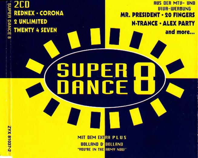 SUPER DANCE 8 ZYX MUSIC 1995 płyta CD w etui Germany