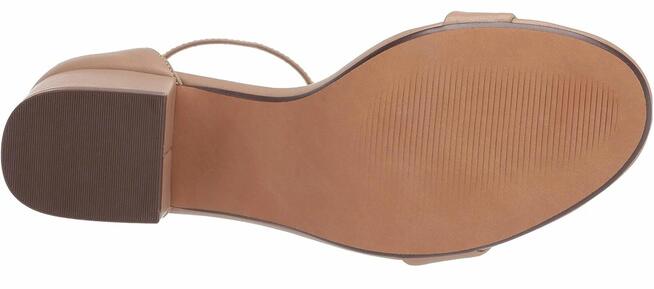 39 Sandały damskie na obcasie AMAZON ESSENTIAL beżowe nude