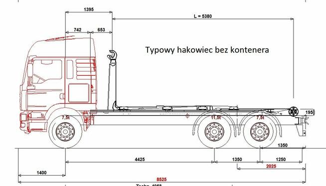 MULTILIFT HAKOWIEC urządzenie hakowe 20t super stan