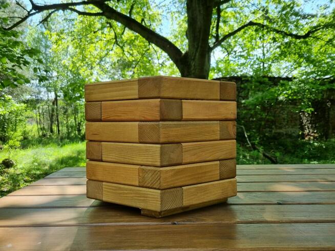 Donica drewniana sosnowa SZEŚCIOKĄTNA