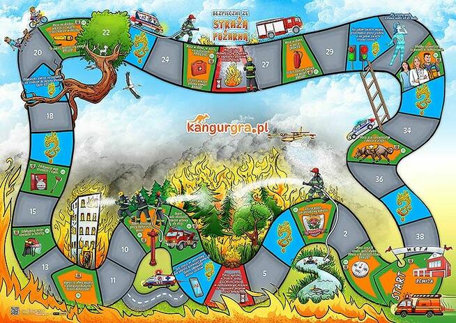 DZIECI BEZPIECZNE GRY XXL dla DZIECI do nauki i zabawy Kangu