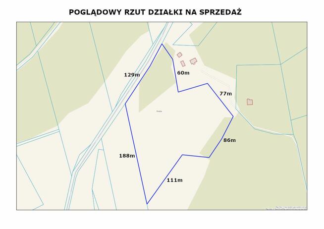 Działka rekreacyjna Marylin gm. Drawsko,
