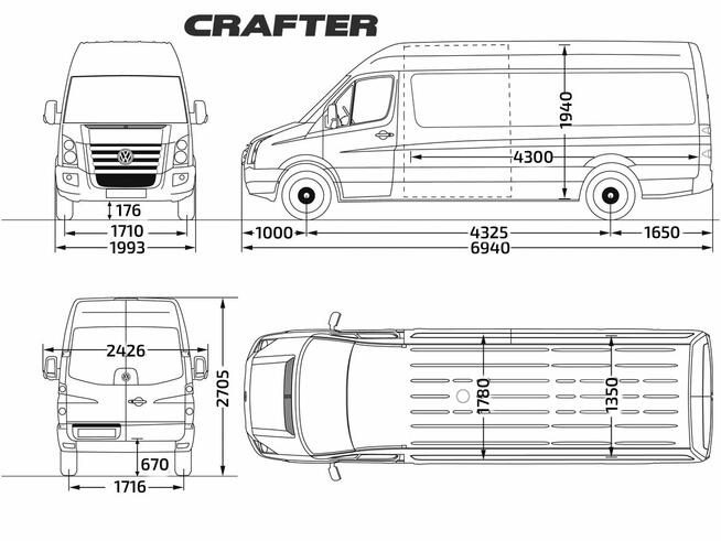 Transport towarowy - VW Crafter maxi