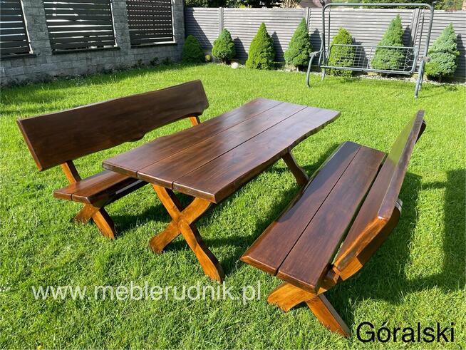 Meble ogrodowe drewniane 200cm Olcha