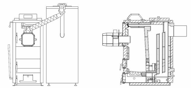 Piec na pellet i drewno – MPM WOOD PELL 14 kW