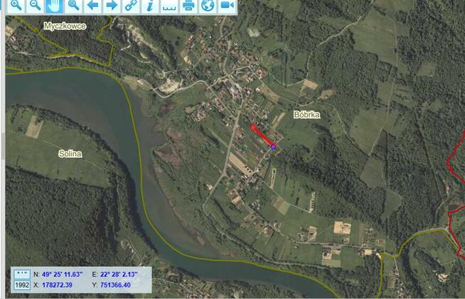 Działka, Bieszczady, Bóbrka, k. SOLINA.