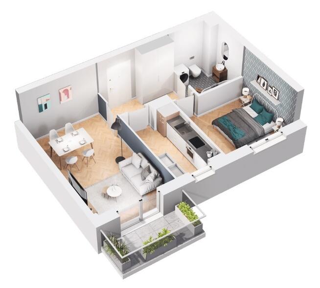 Nowe dwupokojowe mieszkanie w pobliżu zalewu!