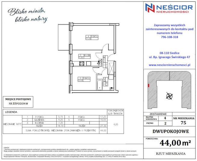 Nowe dwupokojowe mieszkanie w pobliżu zalewu!