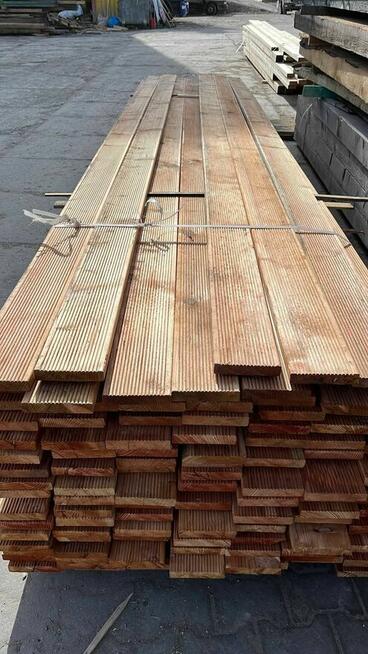 Deska tarasowa modrzew syberyjski II gat taras drewno