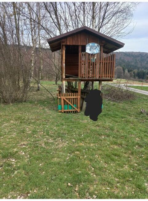 Plac zabaw drewniany