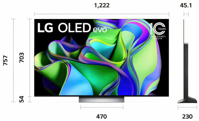 LG 65C31LA 65 OLED 4K 100 Hz Dolby Atmos Dolby Vision HDMI