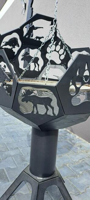 GRILL MYŚLIWSKI OGRODOWY MYŚLIWSKIE MOTYWY RĘCZNA ROBOTA