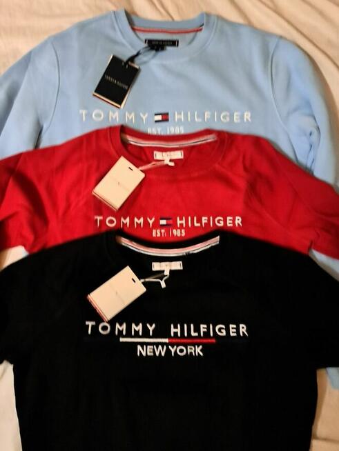 Bluzy unisex Tommy Hilfiger , bawełna, haftowane logo