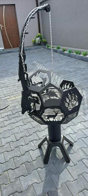 GRILL MYŚLIWSKI OGRODOWY MYŚLIWSKIE MOTYWY RĘCZNA ROBOTA