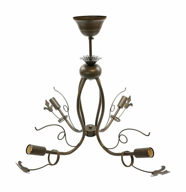Lampa wisząca, żyrandol 4 liście