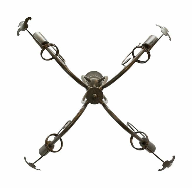 Lampa wisząca, żyrandol 4 liście