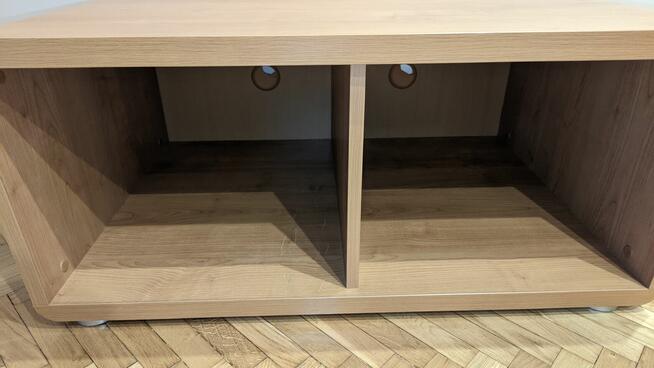 Szafka RTV 90 cm Ława Olcha Drewno Lite 4 nogi regulacja