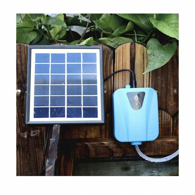 Napowietrzacz SOLARNY.Pompa tlenu z AKUMULATOR.Oczko wodne