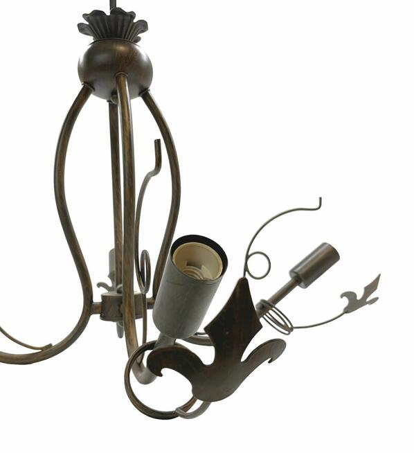 Lampa wisząca, żyrandol 4 liście