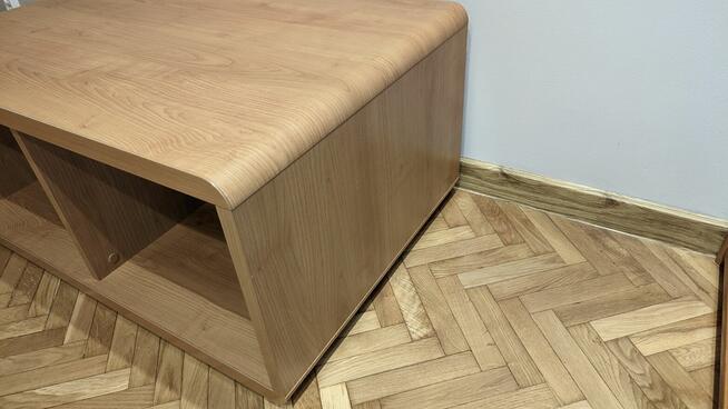 Szafka RTV 90 cm Ława Olcha Drewno Lite 4 nogi regulacja