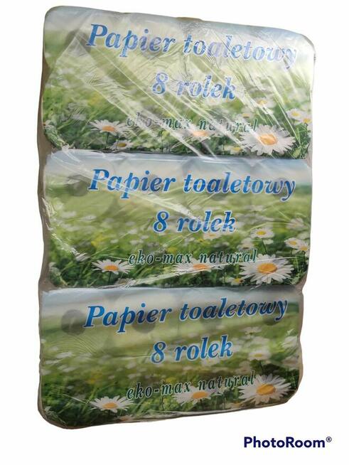 Papier toaletowy jumbo, biały 2 warstwowy - big rola!