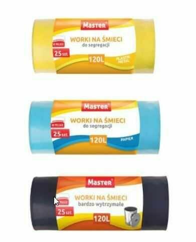 Worki na śmieci do segregacji 120L a25