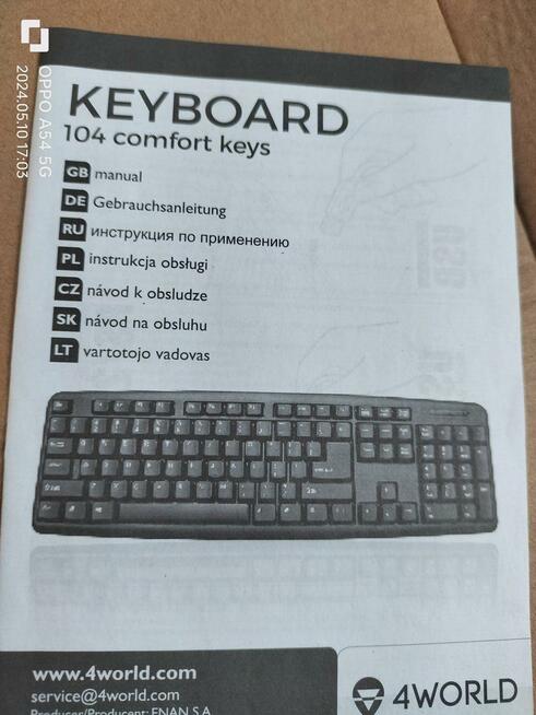 Klawiatura przewodowa PS/2,104 przyciski sterowania