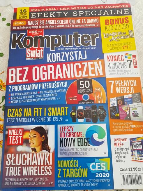 Komputer Świat nr 3.4.5.6 z 2020 r. Bez płyt.