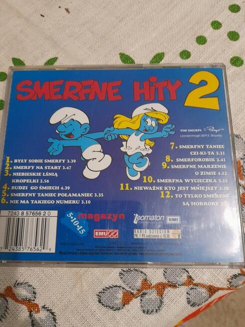 Smerfne Hity 2.Unikatowa płyta cd. Z 1997 r. Stan bardzo dob