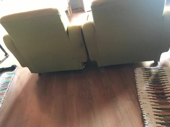 2 Fotele PRL Zielone stan DB Nie porwane