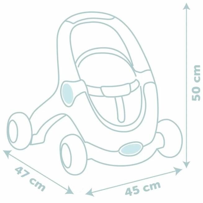 Smoby Little Chodzik Pchacz 3w1 Wózek dla Dzieci + Lalka Bob